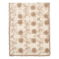 Nouvelle Écharpe Longue en Dentelle Florale Brodé Style Français Vintage 2026 – Élégante, Polyvalente et Protectrice Contre le Soleil