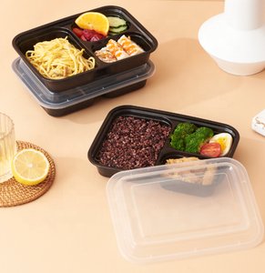 Lò Vi Sóng Lấy Ra Tủ Đông Hình Chữ Nhật Hộp Nhựa An Toàn Màu Đen Để Đi Hộp Đựng Thức Ăn - Product Image 5