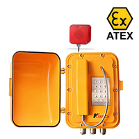 Téléphone KNEX5 ATEX IECEX à protection anti-explosion Ex d Iib avec Exmark, téléphone industriel