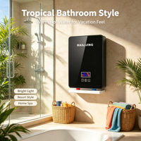 Nouveau chauffe-eau électrique sans réservoir haute puissance mural compact à chauffage instantané et température constante pour usage domestique et cuisine rapide