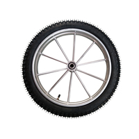 Roues en caoutchouc gonflables de haute qualité 2.50-16 2.50-18 en acier soudé à rayons pour charrette à chevaux