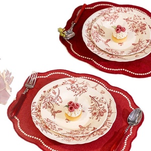 Juego de Regalo de Alta Calidad de 58 Piezas, Olla de Cerámica, Plato Redondo para Cena, Tazón de Porcelana con Estampado Floral para Ensalada, Arroz y Sopa - Product Image 5