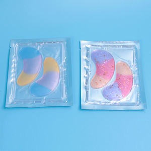 Patchs Hydrogel Dégradés Colorés pour les Yeux, Masque Contour des Yeux Scintillant Étoiles Dorées - Product Image 1