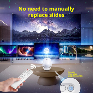 Lámpara de proyección 3D de ojo desnudo, lámpara de cielo estrellado, ángulo ajustable, proyector de círculo grande, proyección dinámica de ensueño para niños - Product Image 3