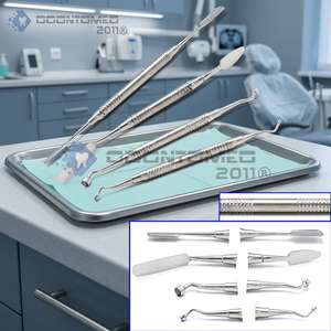 ชุดเครื่องมือปลูกถ่ายฟัน PRF Instruments Dental Implants Set 4 ชิ้น ประกอบด้วยช้อนใส่กระดูก ชุดอุปกรณ์ทันตกรรม สแตนเลสสตีล ใช้เครื่องจักร รับประกัน 2 ปี มาตรฐาน CE - Product Image 3