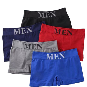 Quality Custom Mid Waist Polyester Breathable <strong>Men's</strong> Underwear Full Coverage <strong>Stretchy</strong> Comfortable <strong>Men's</strong> Boxer Briefs - Product Image 1