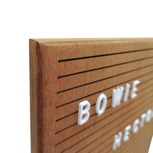 Panneau de lettres en bois saphir, de forme carrée, fait à la main, pour décoration de la maison, 7 pièces - Product Image 4