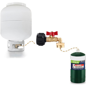 Joint de gonflage de bouteille de propane de camping d'une livre nord-américain avec robinet à tournant sphérique <span class=keywords><strong>adaptateur</strong></span> de bouteille de gaz en laiton QCC1 - Product Image 5