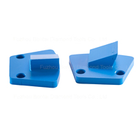 Patin de meulage diamanté trapézoïdal à segment unique PCD personnalisé pour le décapage de revêtements en résine époxy et le meulage de sols en béton