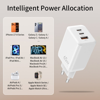 Chargeur mural USB-C 65W PD 3.0 certifié KR/CE/FCC/ROHS, chargeur GaN multi-ports avec PPS pour terminal IA Lobster Box