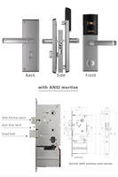 Système de serrures de porte d'hôtel intelligentes Orbita SDK API, entrée électronique sans clé, clé intelligente, carte RFID M1, lecteur de carte numérique RFID