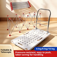 Planche à trous en forme de pattes d'araignée, établi en bois pour carrelage, chariot de camping, établi pliant en acier inoxydable