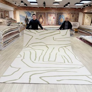 Tùy chỉnh thủ công 100% New Zealand len thảm cao cấp hiện đại chần sợi vòng thảm cho phòng ngủ hiện đại phòng khách - Product Image 1