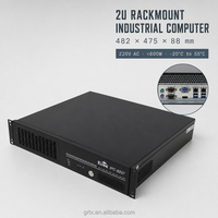 GUORESOUN IPC-8207 PC Industri Rak 2U 19 Inci yang Tahan Lama dengan VGA untuk DVI DP USB LAN COM dan Ekspansi PCIe