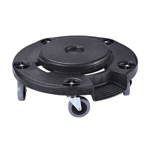 Contenedor de <span class=keywords><strong>Basura</strong></span> Redondo con Tapa Abatible de Polipropileno <span class=keywords><strong>Gris</strong></span> de 120L, <span class=keywords><strong>Cubo</strong></span> de <span class=keywords><strong>Basura</strong></span> con Ruedas para Reciclaje - Product Image 5