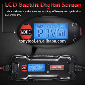 <span class=keywords><strong>Chargeur</strong></span> Flottant Intelligent Automatique <span class=keywords><strong>6V</strong></span>/12V pour Batteries - Affichage LCD Personnalisé, Entretien de Batteries au <span class=keywords><strong>Plomb</strong></span>-Acide - Vente en Gros Direct Usine - Product Image 6