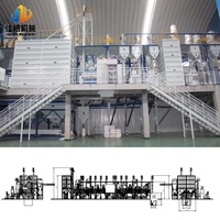 Ligne de production de rizerie de 80 tonnes, ensemble complet d'équipements de traitement du riz avec nettoyeur de paddy, déstonneur et machine d'emballage