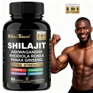 J18 Venta Caliente Fabricante Natural Shilajit Cápsulas Ashwagandha Shilajit Cápsulas Múltiples para Adultos - Product Image 1