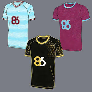 批发定制伯恩利克莱茨足球队服，可添加徽标和号码，适合足球队，男式透气足球球衣 - Product Image 1