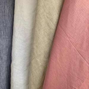 145gsm 14*14 vêtements de couture 100 tissus tropicaux lin naturel pur matériel en gros Stock 100% lin tissu <span class=keywords><strong>français</strong></span> - Product Image 5