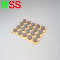 Oeillet en caoutchouc de silicone Bouchon de trou de bouchon de pied en caoutchouc de cylindre noir