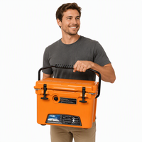 Glacière réutilisable en plastique PE rotomoulé 20QT, personnalisable, pour le transport de repas et de boissons, vente en gros