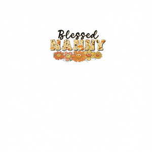 T-shirt Blessed Nanny pour femme, manches courtes, col rond, motif floral, cadeau pour l'église, cadeaux religieux - Product Image 2