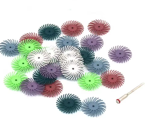 Nice Top <span class=keywords><strong>Radial</strong></span> Bristle Disc 3 pulgadas 80 Grit Acabado de superficie flexible para metal y <span class=keywords><strong>madera</strong></span> - Product Image 2