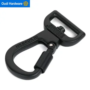 Customized Swivel Metal Dog Hook Brass Spring Carabiner Dog Leash Snap Hook With Lock Dog Collar Buckle