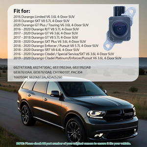 Greenyi phía sau xem sao lưu máy ảnh tương thích cho Dodge durango 2016 2020 bãi đậu xe hỗ trợ máy ảnh thay thế OEM 68367610ab 68274730ab - Product Image 2