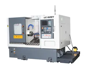 LC-52DW eğimli yatak cnc torna makinesi yüksek doğruluk 40 derece eğimli yatak cnc torna