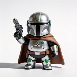 Figura de PVC Personalizada, Figura de Goma de un Caballero <span class=keywords><strong>Alien</strong></span>ígena con Pistola, Modelo Decorativo - Product Image 2