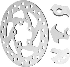 Rotor de frein <span class=keywords><strong>Niu</strong></span> Scooter <span class=keywords><strong>Kqi3</strong></span> Pro, rotor de frein 120mm Rotor de frein en acier inoxydable à 5 trous pour scooter électrique M365/PROPRO2 - Product Image 3