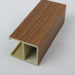 Faux-plafond extérieur en bois coextrudé laminé-plastique encastré en bois-plastique - Product Image 5