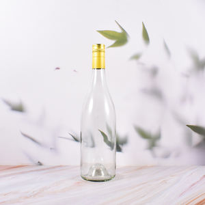 Échantillon gratuit 750ml Bouteille <span class=keywords><strong>de</strong></span> vin en verre <span class=keywords><strong>de</strong></span> forme bordeaux vert ambré foncé avec liège en bois - Product Image 6