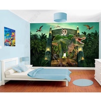 Kunden spezifische HD-Film Jurassic Tyranno saurus Rex Wohnzimmer Schlafzimmer Hintergrund Gedruckte Tapete