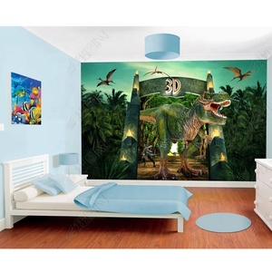 Papel pintado personalizado para sala de estar y dormitorio, película HD, Tiranosaurio Rex, <span class=keywords><strong>fondo</strong></span> impreso - Product Image 4