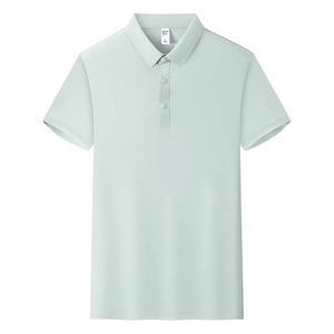 Camisa Polo de Manga Corta para Hombre, Color Sólido, Absorbe la Humedad, Uso Diario, Fibra de Poliéster 185g YZ02-8607 - Product Image 3