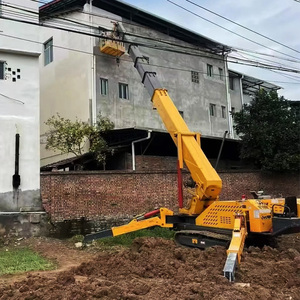 رافعة عنكبوتية متنقلة 3 طن 5 طن 6 طن 8 طن 10 طن رافعة هيدروليكية مجنزرة صغيرة درجة رافعة 14 متر مع ذراع ذبابة - Product Image 3