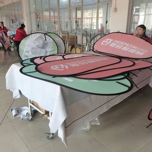 Factory Direct Sales Foldable Pop Thickened Warp Knitting Cloth Sign <b>Banner</b> Zinc-plated Steel Frame Custom Color Basketball - Product Image 6