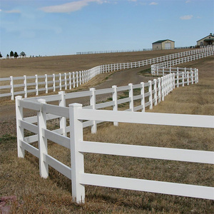 PVC 3 Rail caballo paddock granja valla poste <span class=keywords><strong>Rancho</strong></span> <span class=keywords><strong>blanco</strong></span> - Product Image 2