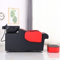 WDY Red Salon Shampoo Bett Shampoo Becken Bett Spa Kopf Friseursalon Möbel Massage stuhl Beauty Equipment