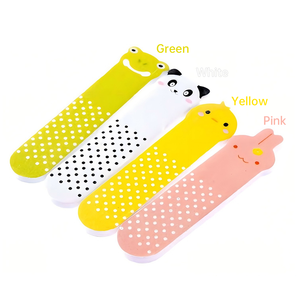 Lime à ongles double face en éponge réutilisable et durable, motif dessin animé tête d'animal mignon - Product Image 4