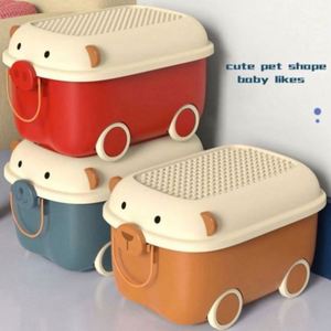 High Quality Plastic Storage <b>Boxes</b> Foldable Polygon Drawer Sundries Clothes Organizer Cartoon Design Saving <b>Wardrobe</b> Bedding - Product Image 5