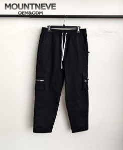 Erkekler İçin Özel Tasarım Jogging Pantolonu, Cepli, İpli, Düz Paça, İnce, Dokuz Paça, Ayakları Bağlamalı, Gençlik - Product Image 2