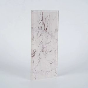 Mur-rideau en <span class=keywords><strong>verre</strong></span> <span class=keywords><strong>trempé</strong></span> <span class=keywords><strong>effet</strong></span> <span class=keywords><strong>marbre</strong></span> personnalisable, choix du designer, pour entrée, escalier, salle à manger, style industriel moderne - Product Image 1