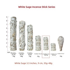 Bâtons d'encens d'aromathérapie en gros : <span class=keywords><strong>Sauge</strong></span> <span class=keywords><strong>blanche</strong></span> américaine de Californie, cèdre, <span class=keywords><strong>sauge</strong></span> bleue, Palo Santo du Pérou pour purifier l'air - Product Image 3