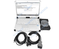 CF C2 Laptop Xentry VCI C6 WiFi Doip das WIS EPC interfaz de diagnóstico automático para Benz truck herramienta de diagnóstico de coche C5 C4 multiplexor