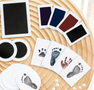 Kit per Impronte di Mani e Piedi di Neonati Senza Inchiostro, Pad Senza Sbavature per Ricordo di Neonati, Impronte di Naso e Zampe di Cani, Accessori per la Casa per Neomamme - Product Image 4