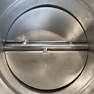 HVAC-Nuevo amortiguador de conducto de aire de acero galvanizado, manual, redondo, control de volumen, venta de fábrica - Product Image 4